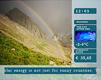Example of design - Weather report, click here to enlarge